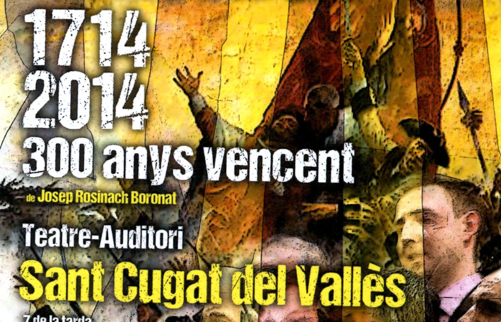 Cartell de la Cantata en celebraci&oacute; del Tricentenari. FOTO: Cedida