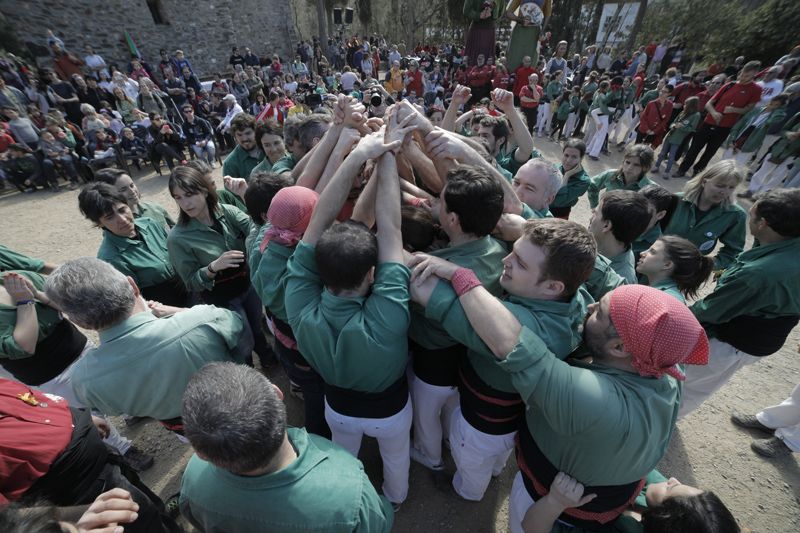 Imatge d'arxiu dels castellers. FOTO: Arxiu