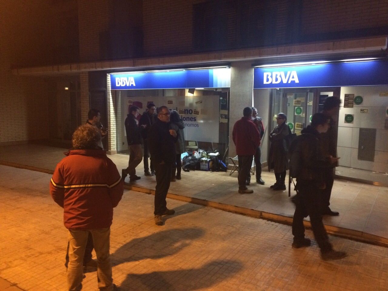 Els activistes han decidit sortir aquest dimecres al vespre. FOTO: Cedida