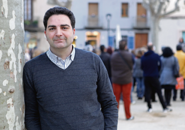 Aldo Ciprián es presenta per primera vegada a l'alcaldia. FOTO: Artur Ribera