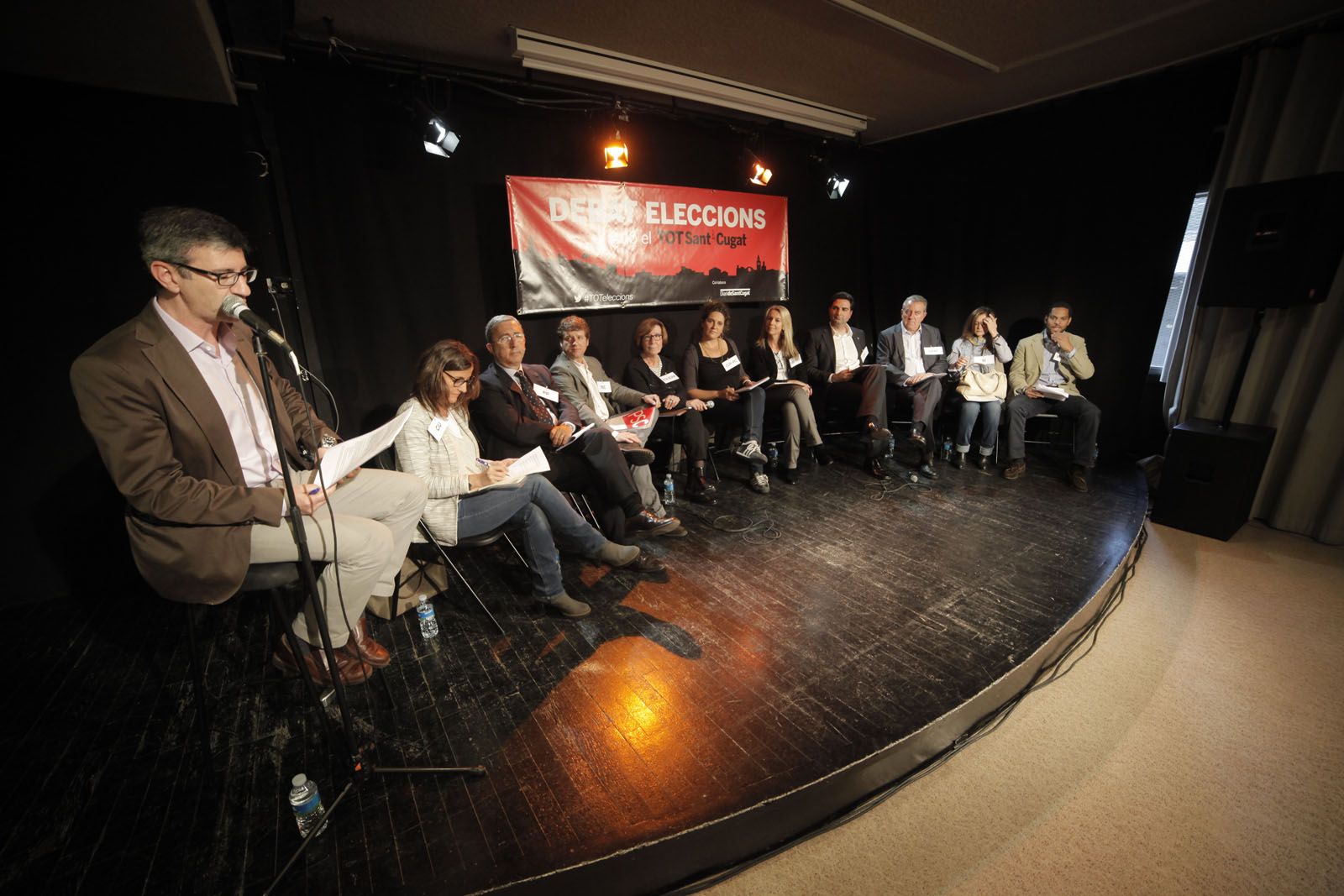 Vallès, Conesa, Carreras, Soler, Casamitjana, Gibert, Ingla, Ciprián, Massanés, Comellas i Garriga (d'esquerra a dreta). FOTO: Artur Ribera