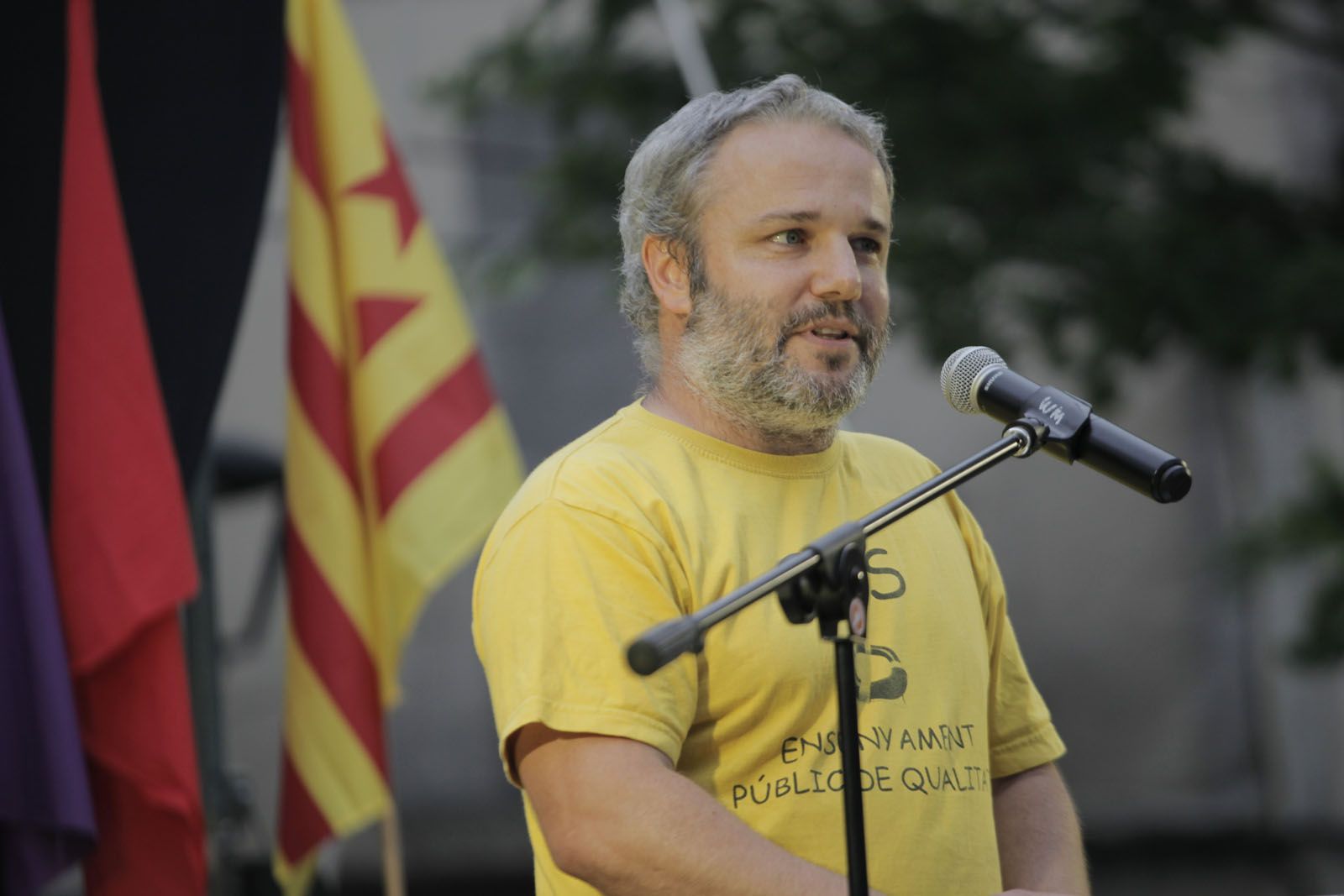 Pros durant la seva intervenció. FOTO: Artur Ribera