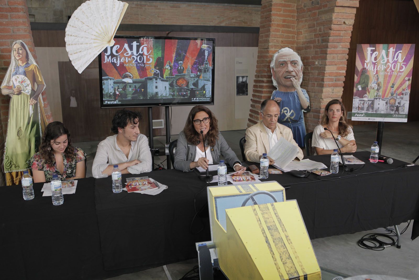 Hernández, Casadellà, Conesa, Escura i Barbany, a la presentació del programa. FOTO: Artur Ribera