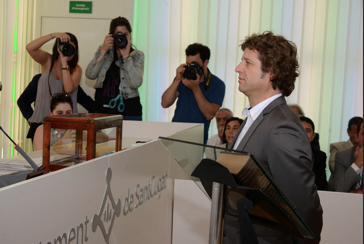 Pere Soler s'ha compromès a treballar per canviar la Constitució espanyola com a càrrec electe. FOTO: Localpres