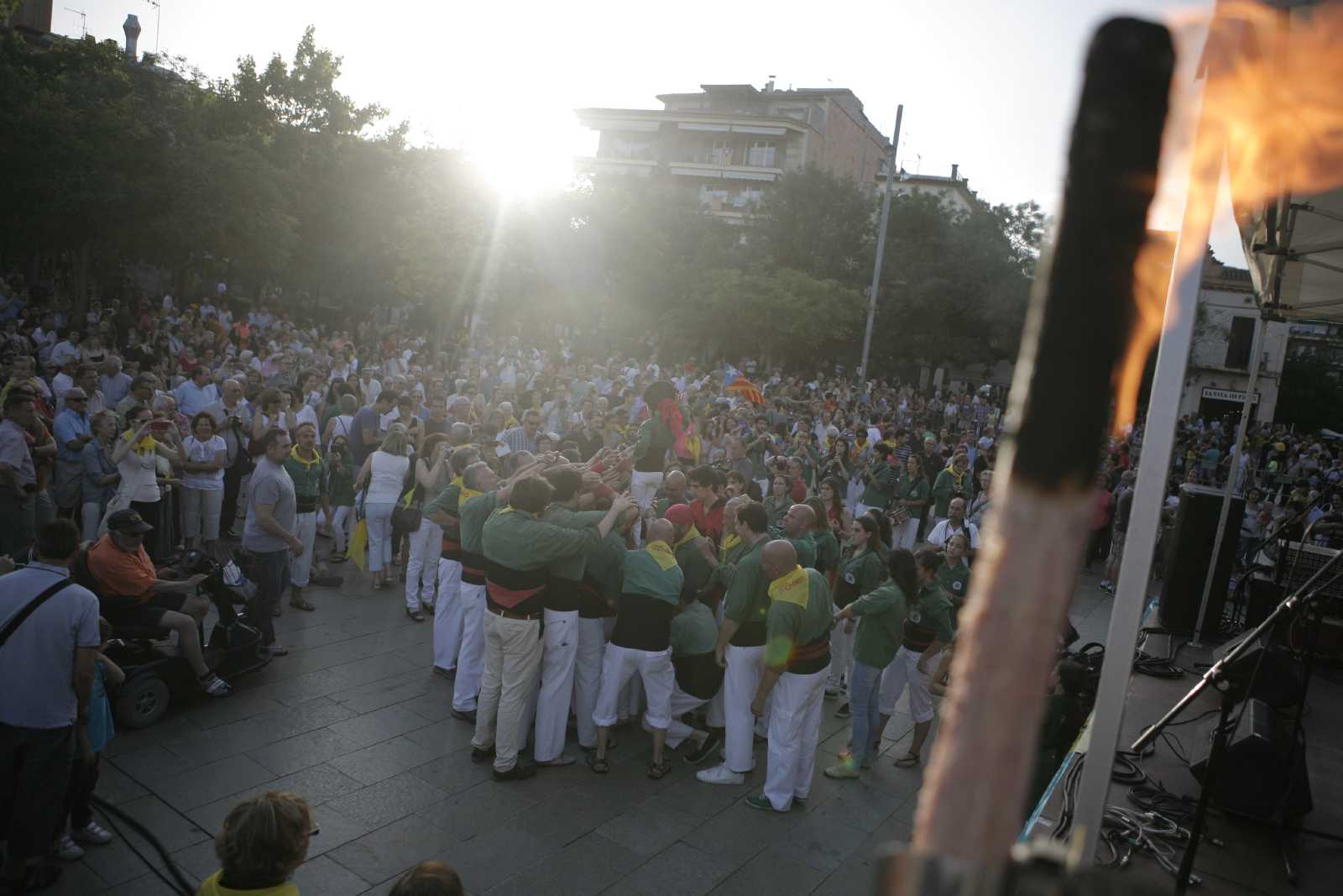 La Flama serà rebuda a les 19 hores a l'Ajuntament. FOTO: Artur Ribera