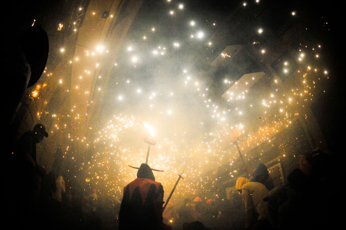 Diables de Sant Cugat presentarà la seva bèstia de foc. FOTO: David Molina