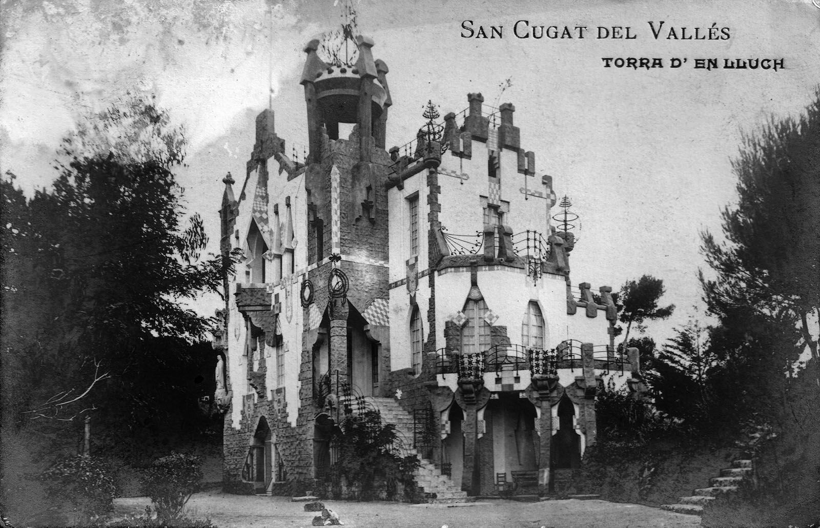 Vasconcel o casa Lluch en una postal de l'època (1906)