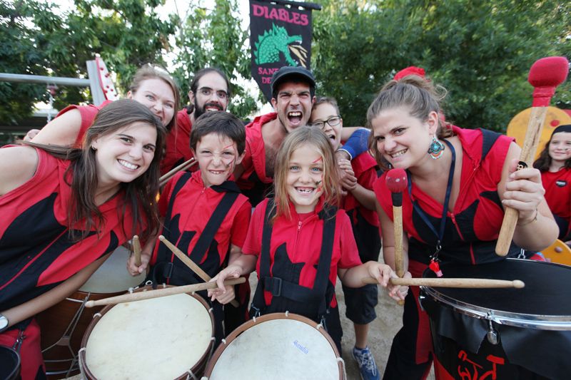 Dissabte a la tarda se celebra el concurs de percussió  FOTOS: Lali Puig 