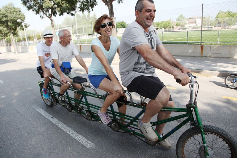 No només s'han vist bicicletes de dos pedals. FOTO: Lali Puig