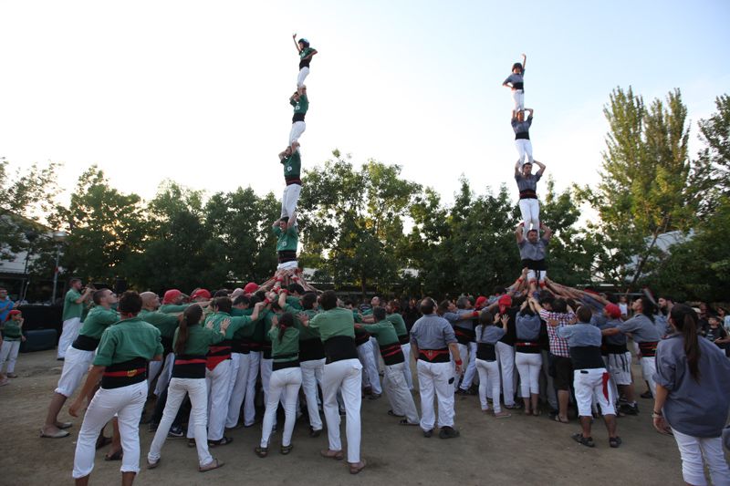 El pati del Casal de Mira-sol s'ha estrenat com escenari casteller. FOTO: Lali Puig