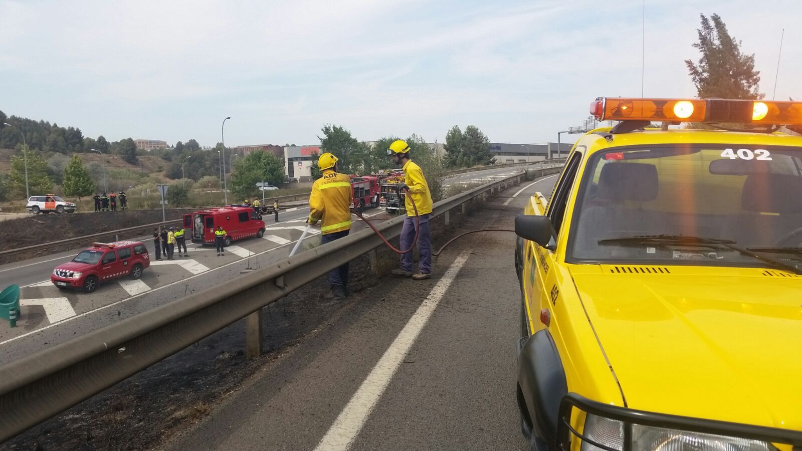 ADF Sant Cugat ha treballat al lloc. FOTO: Cedida