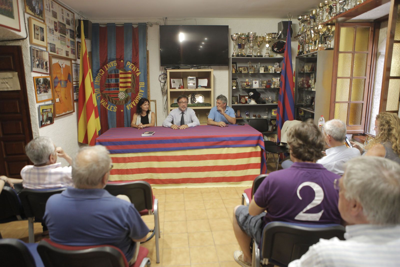 A l'acte hi han assistit una vintena de persones. FOTO: Artur Ribera A l'acte hi han assistit una vintena de persones. FOTO: Artur Ribera