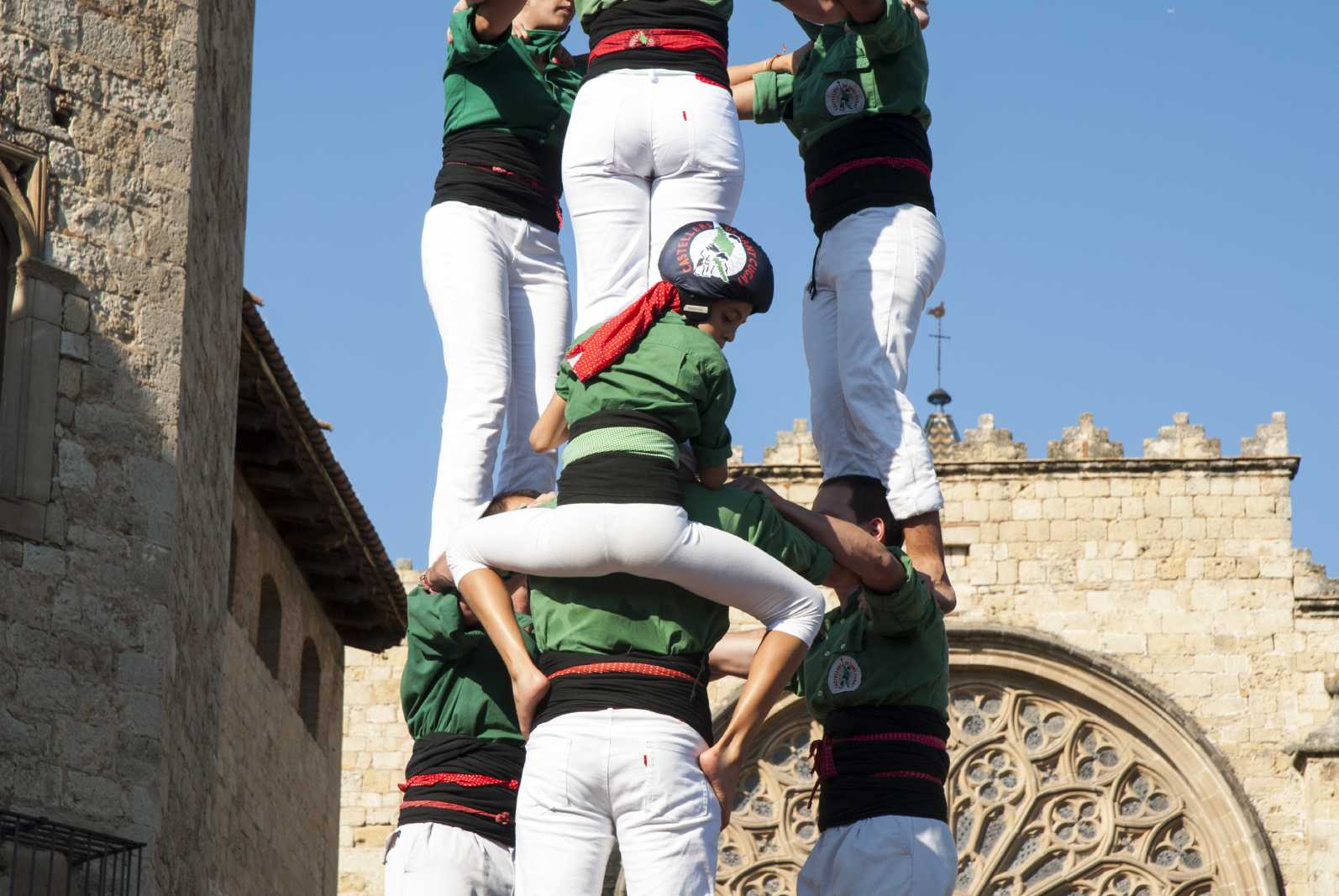 Moment de la darrera actuació dels Gausacs a la plaça d'Octavià per Festa Major. FOTO: Aïda Sotelo