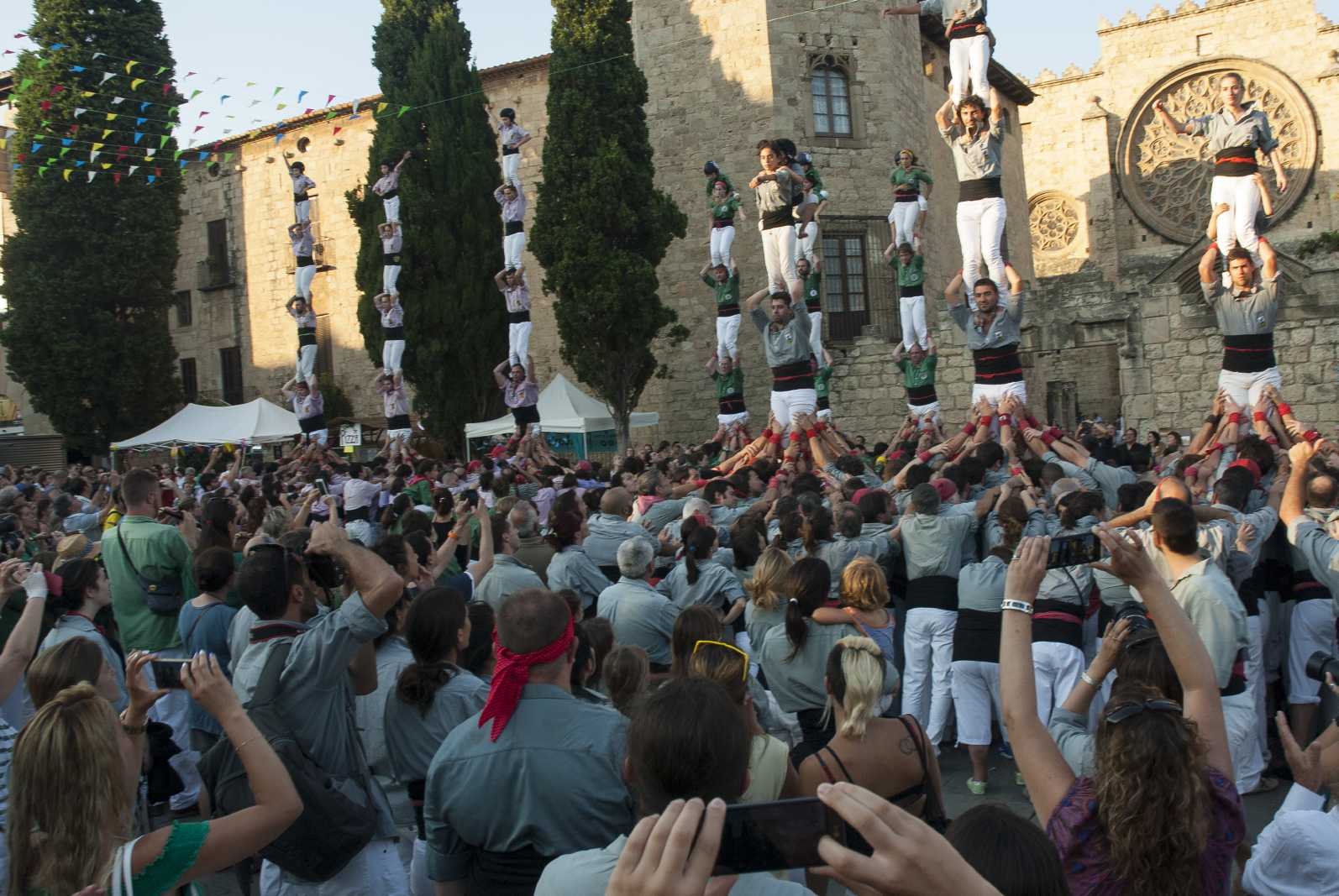  L'acte central de la diada castellera serà a les 18.30 hores a la plaça d'Octavià. FOTO: Aïda Sotelo