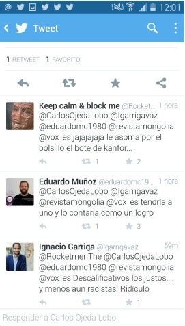 Part de la conversa que entre Garriga i Muñoz. FOTO: Cedida