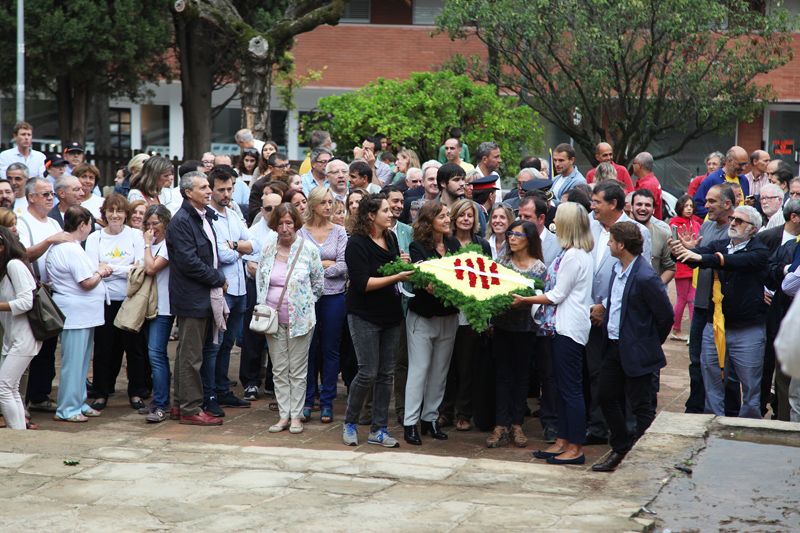  Ofrena floral institucional al monument a Rafael Casanova FOTOS: Lali Puig