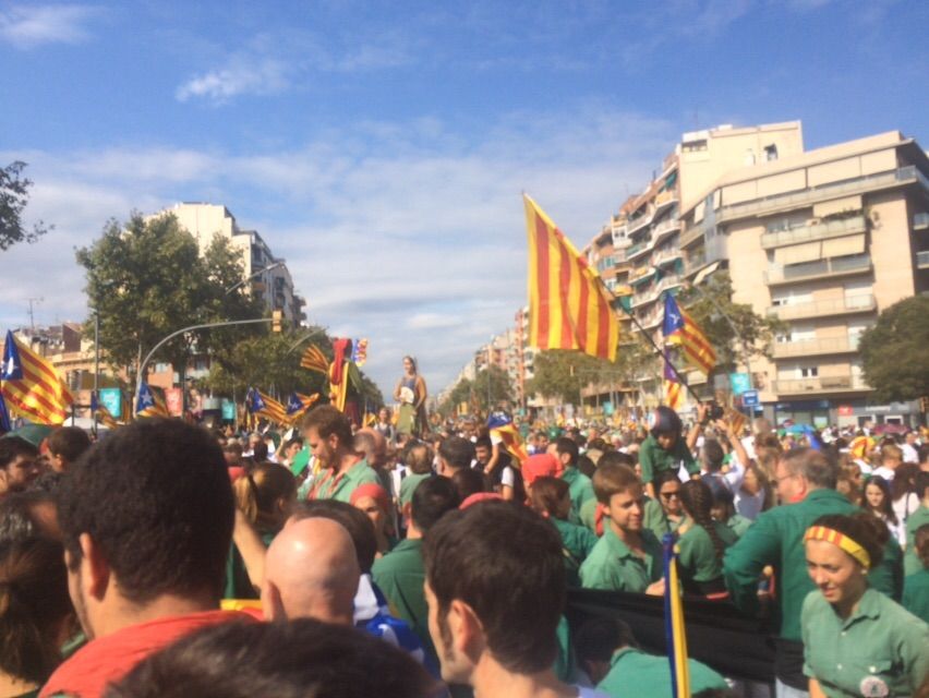 Sant Cugat se suma a l'Onze de Setembre. FOTO: &Agrave;gata Guin&oacute;