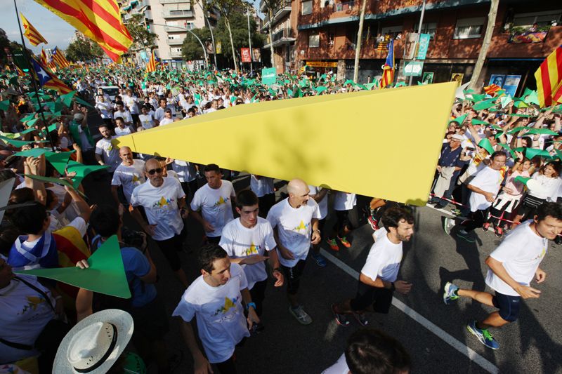 El punter ha passat pel tram 21 minuts despr&eacute;s de la seva sortida. FOTO: Lali Puig