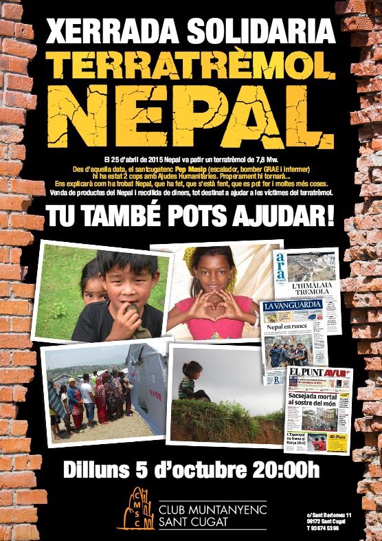 Cartell de la xerrada. Cartell de la xerrada.