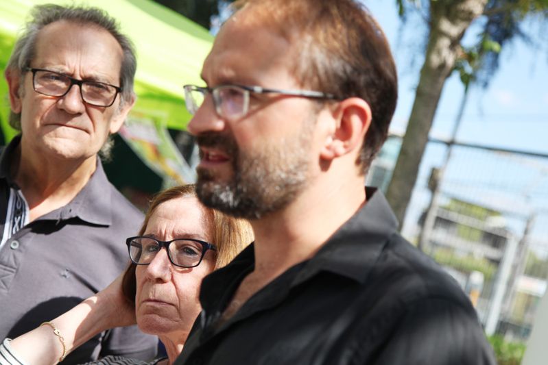 Joan Herrera, Roser Casamitjana i Josep Maria Balcells. FOTO: Lali Puig