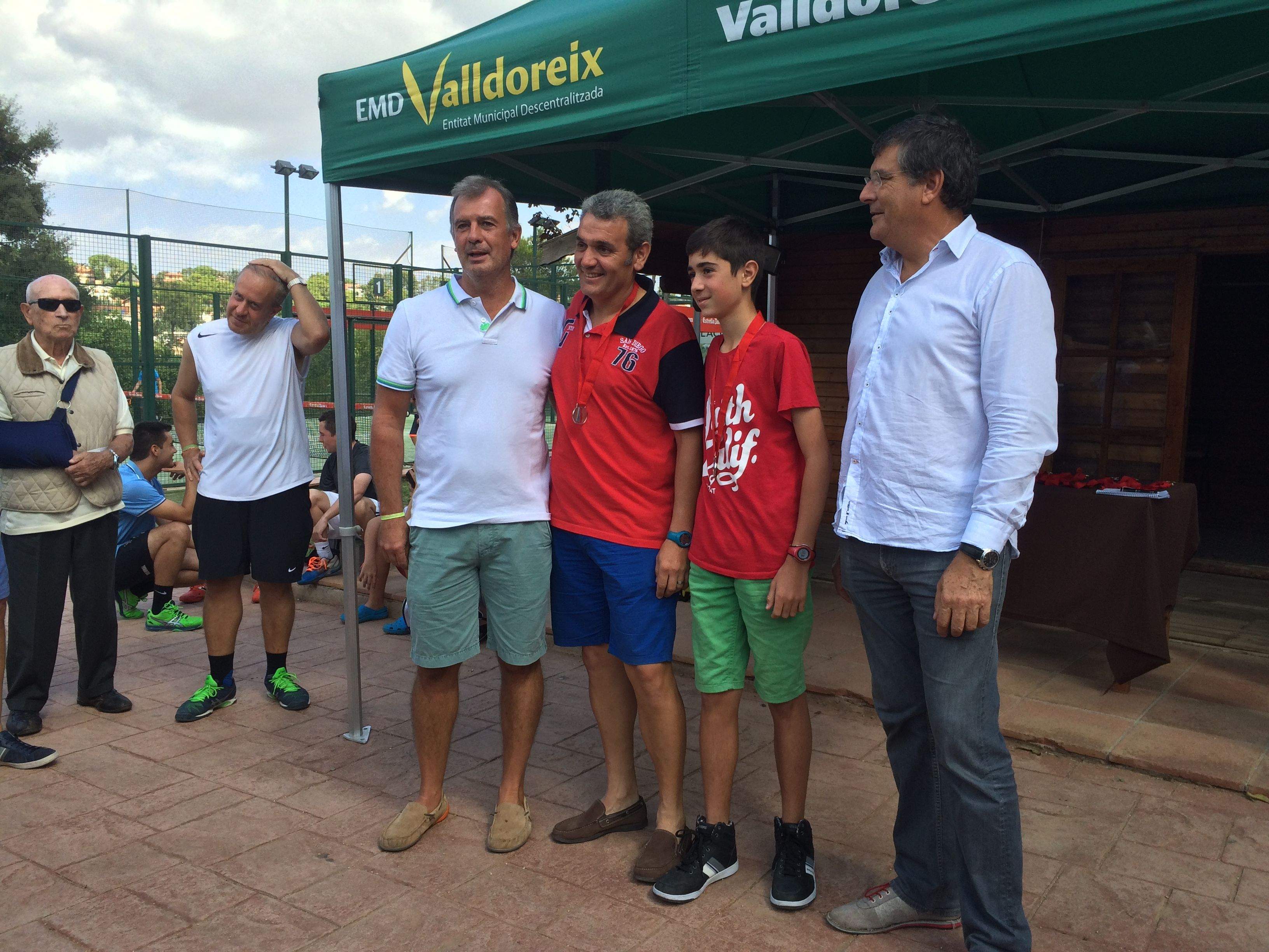 Óscar Salgado Morales i Óscar Salgado Berrío, amb Pradell i Puig. FOTO: À. L. P.