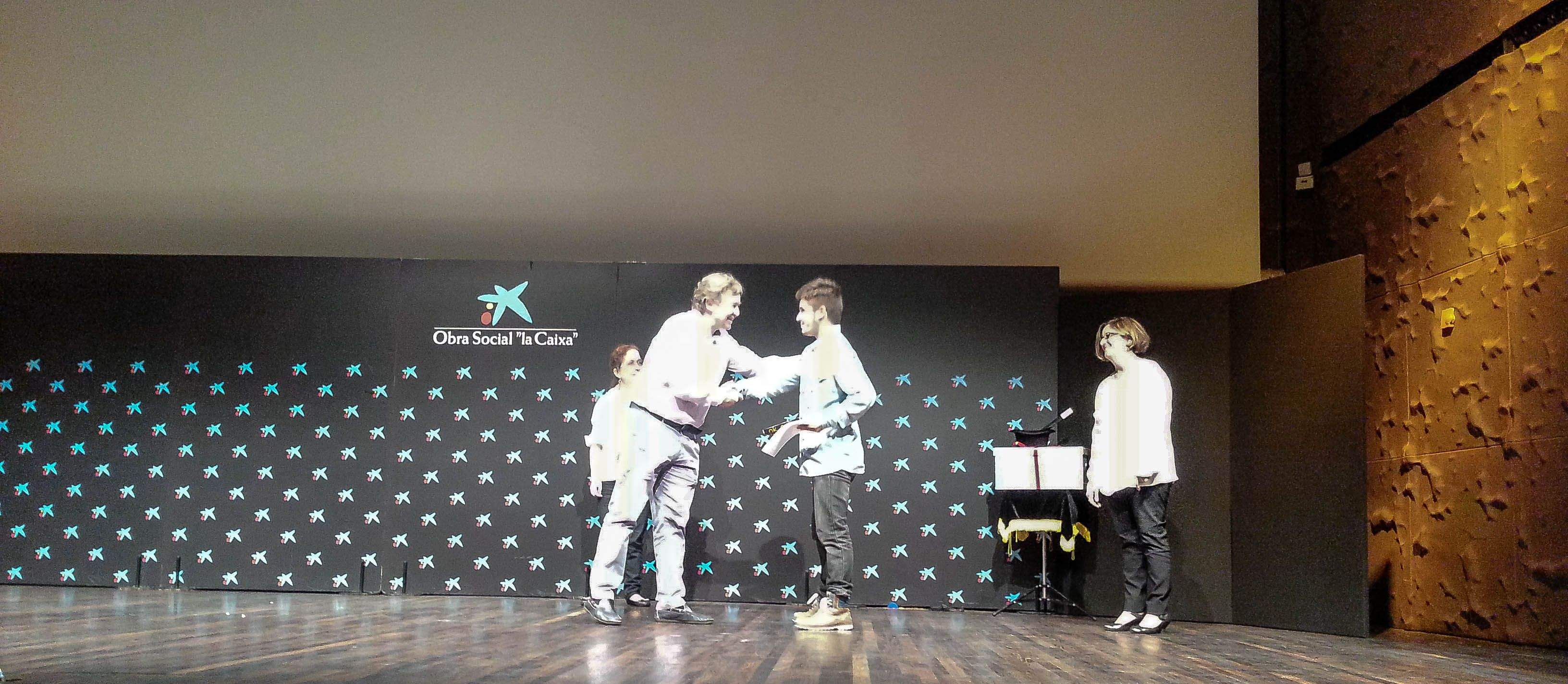 Moment en que el santcugatenc recollia el guard&oacute;. FOTO: Cedida