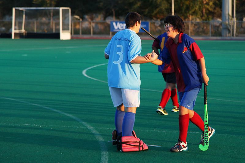 L'esportivitat, un dels valors dels Special Hockey. FOTO: Lali Puig L'esportivitat, un dels valors dels Special Hockey. FOTO: Lali Puig