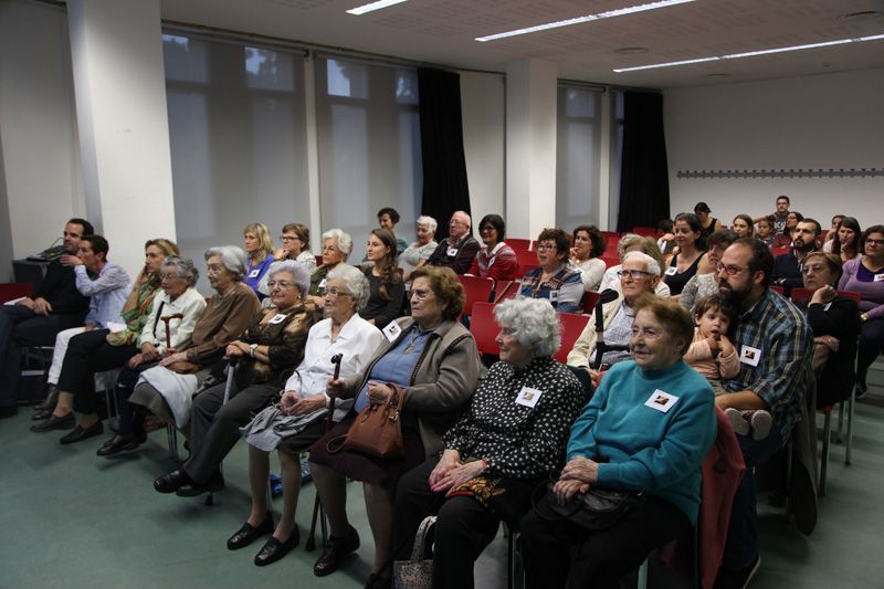 Prop d'una seixantena de persones han assistit a l'acte. FOTO: Lali Puig