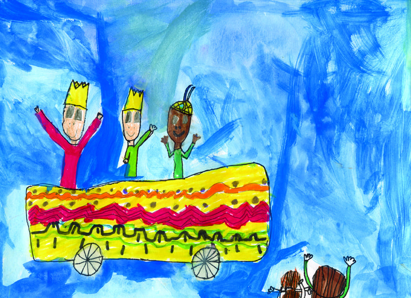 Dibuix guanyador de la categoria Reis del 2015. Autora: Abril Dachs -Thau 