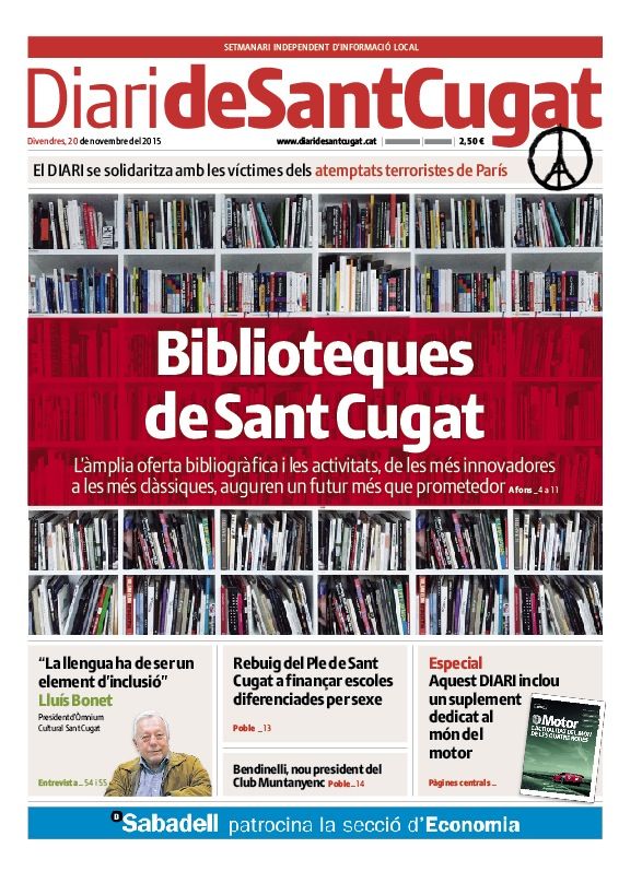 Portada del Diari, 1074. Portada del Diari, 1074.