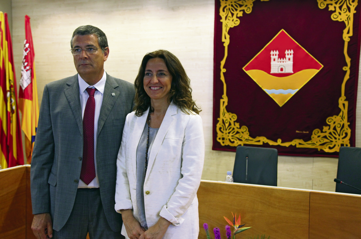 Les relacions entre l'EMD i l'Ajuntament han viscut moments de pau i moments de molta tensió. A la imatge, Puig i Conesa. FOTO: Lali Puig