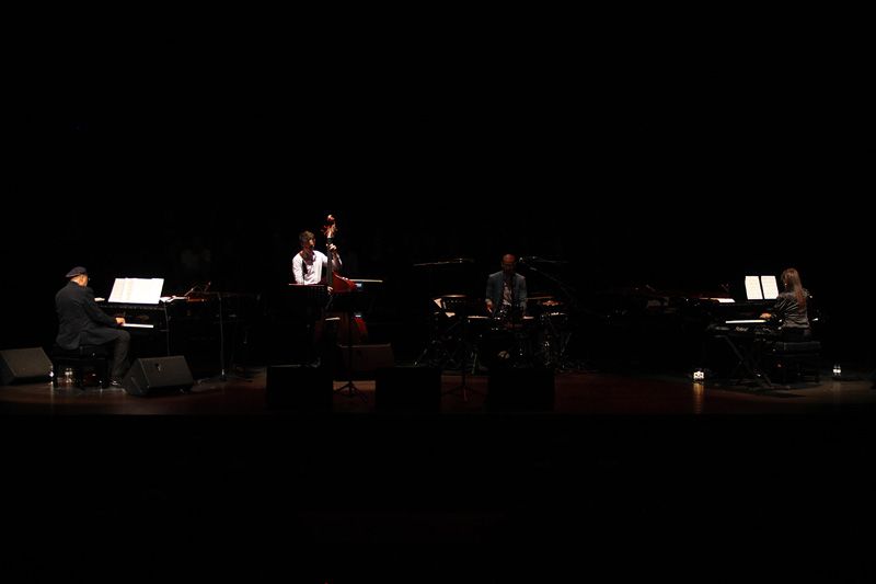 El pianista va estar acompanyat de dos dels seus sis fills. FOTO: Lali Puig