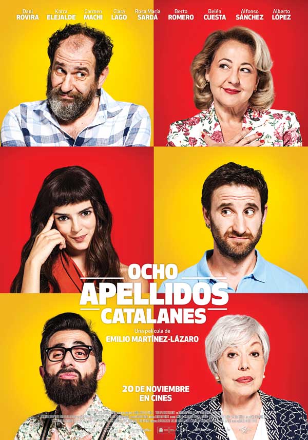 Cartell de 'Ocho apellidos catalanes'.