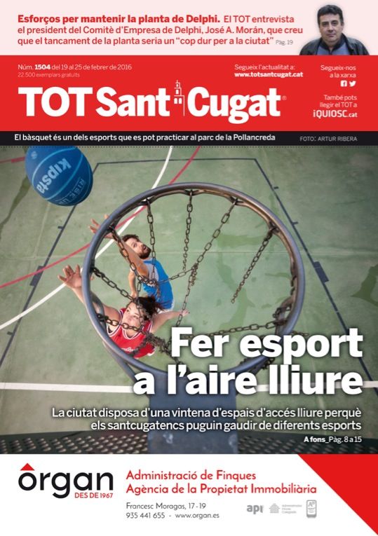 Portada del TOT Sant Cugat del 19 de febrer de 2016