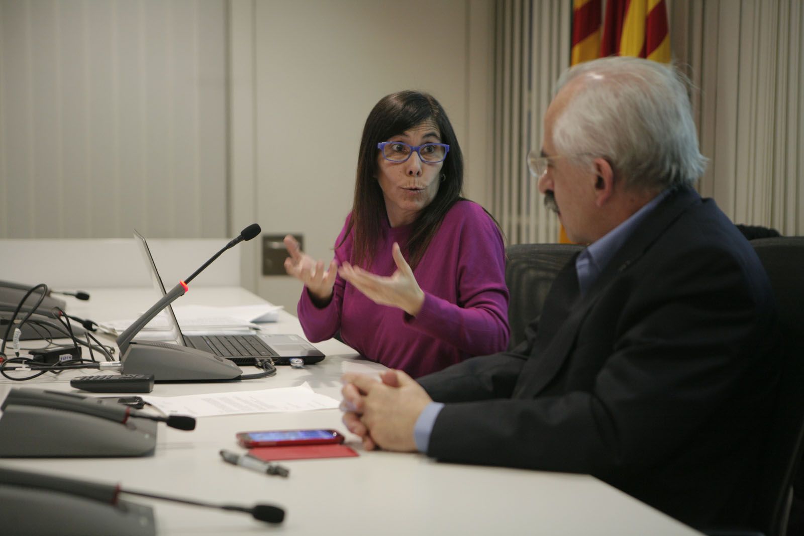 Cristina Paraira ha presidit la reuni&oacute; FOTO: Artur Ribera