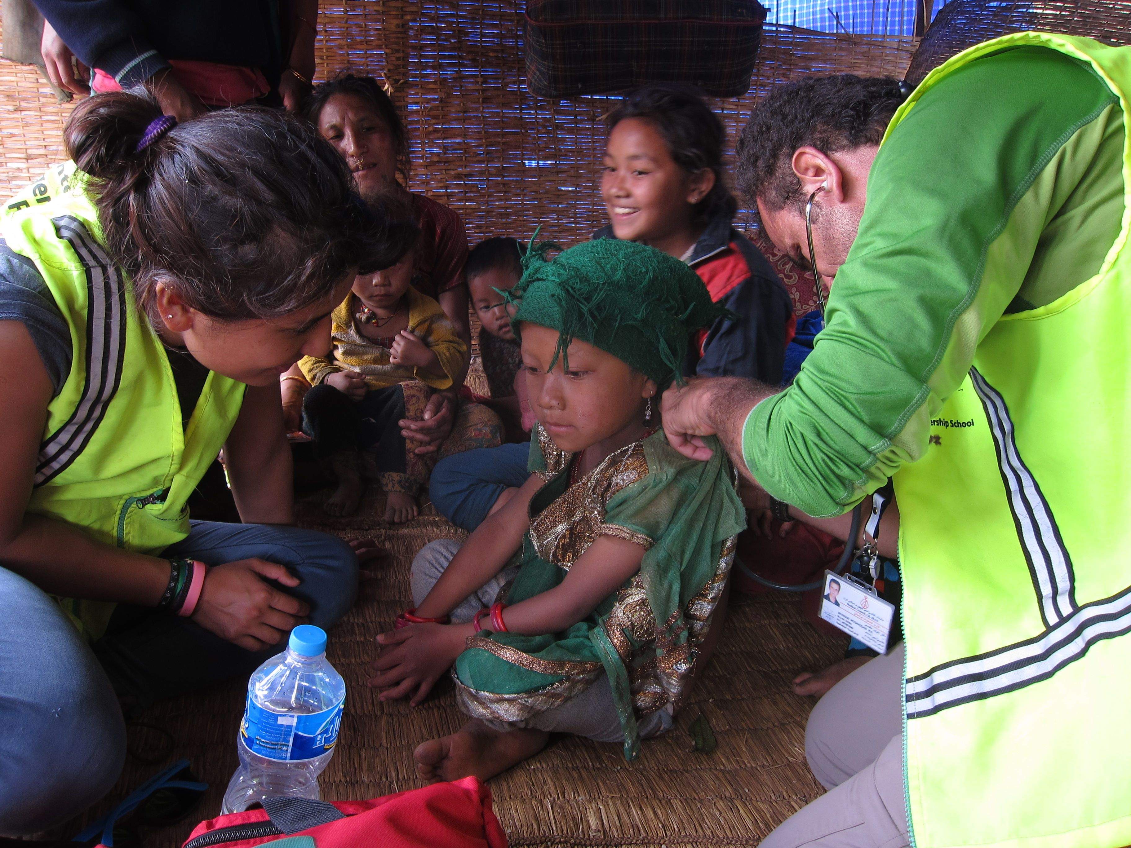 També ha fet tasques d'assistència mèdica FOTO: Cedida També ha fet tasques d'assistència mèdica FOTO: Cedida