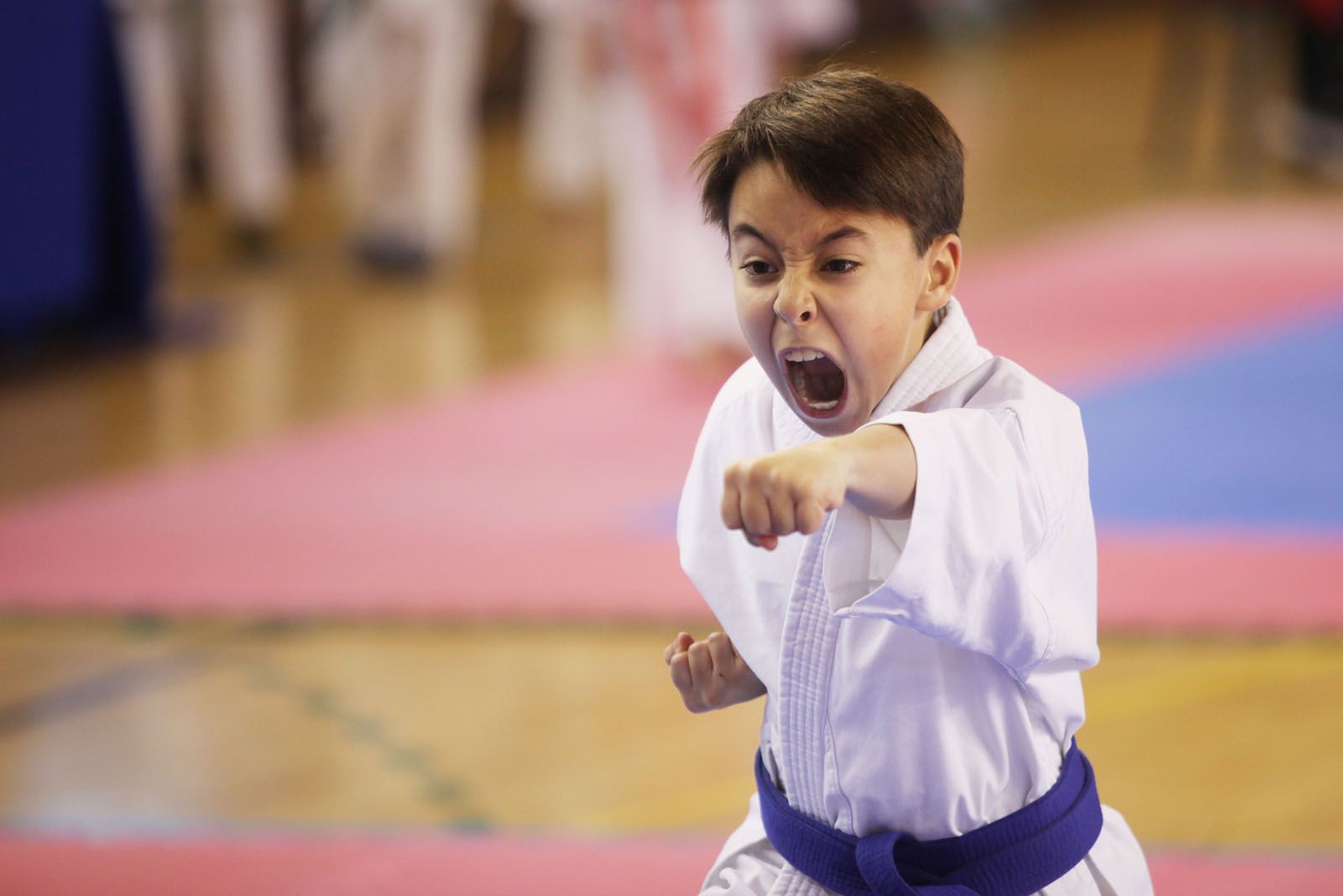 Un dels karatekes participants FOTO: lali Puig