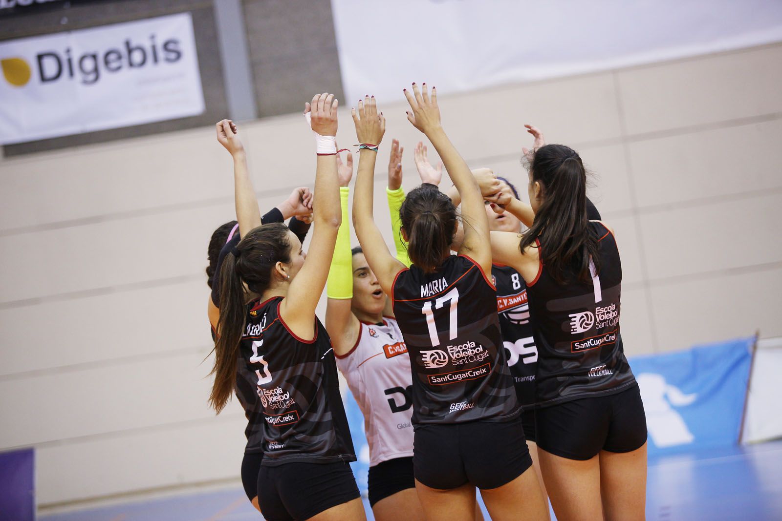 Victòria per 3 sets a 0 contra el CV Madrid Chamberí FOTO: Lali Puig