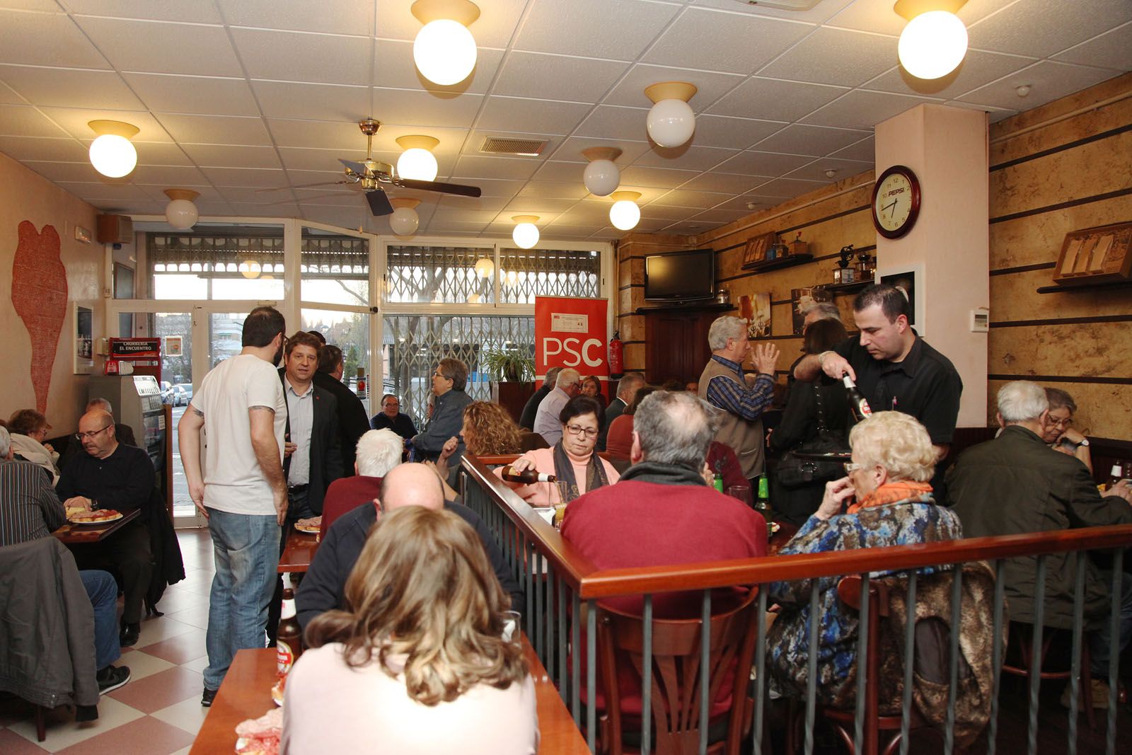 L'activitat ha estat organitzada pel portaveu del PSC, Pere Soler FOTO: Lali Puig
