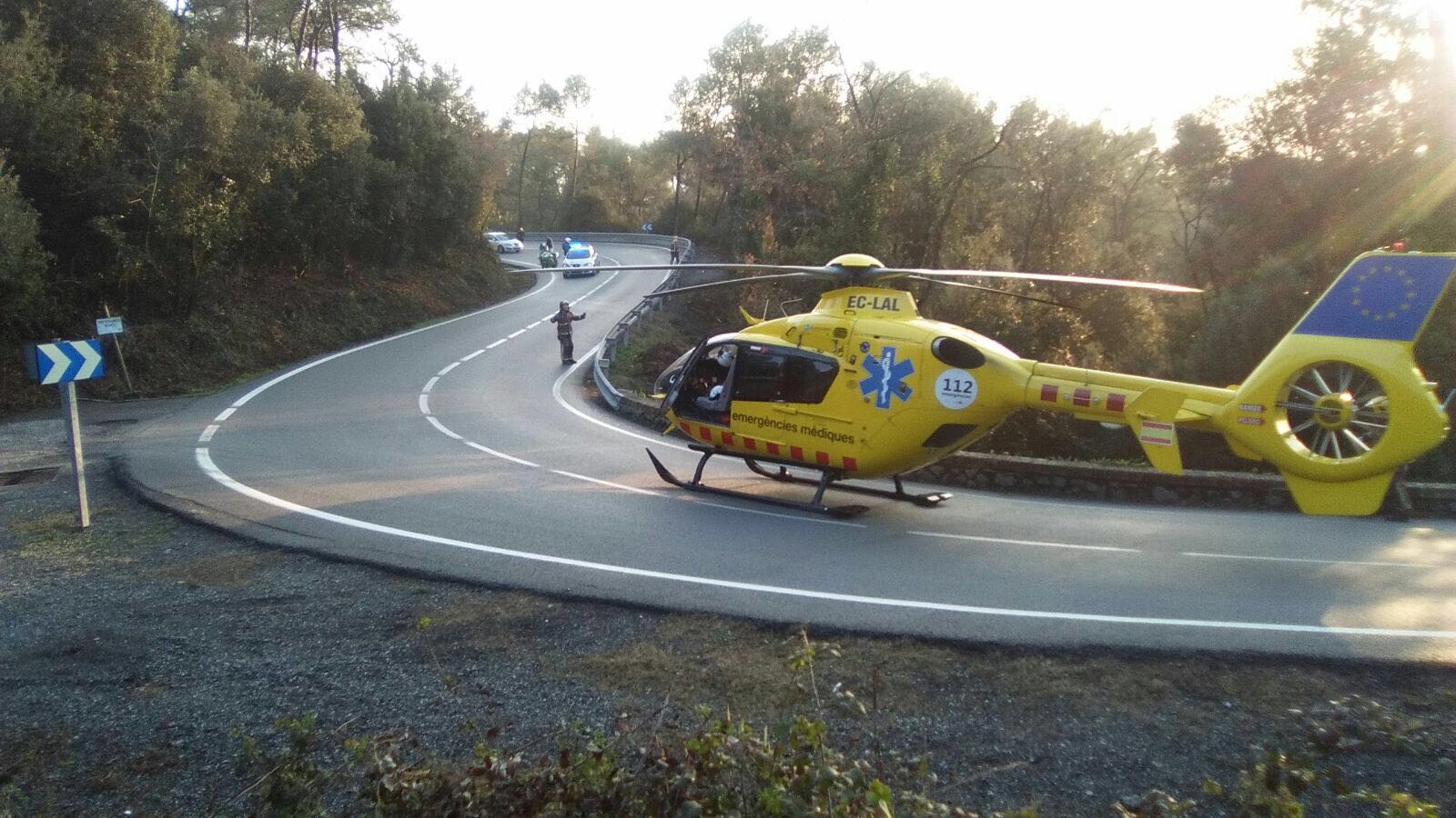 Un helicòpter del SEM s'ha hagut de traslladar fins a l'Arrabassada 