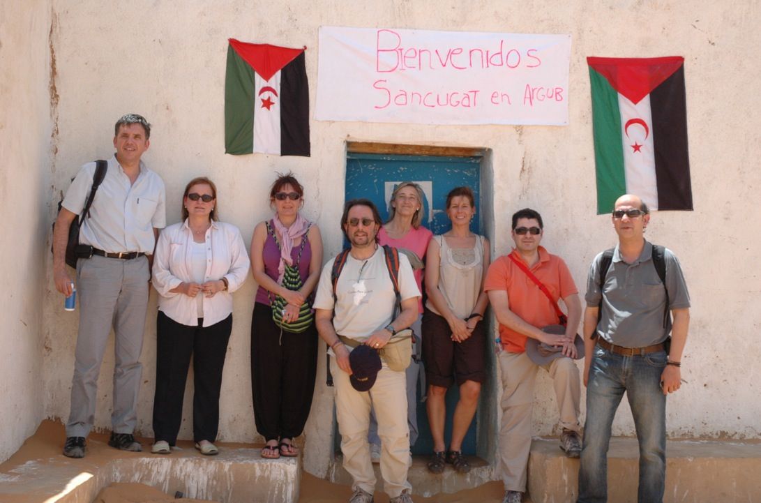 Una delegació santcugatenca visitava Aargub l'any 2009  FOTO: Cedida