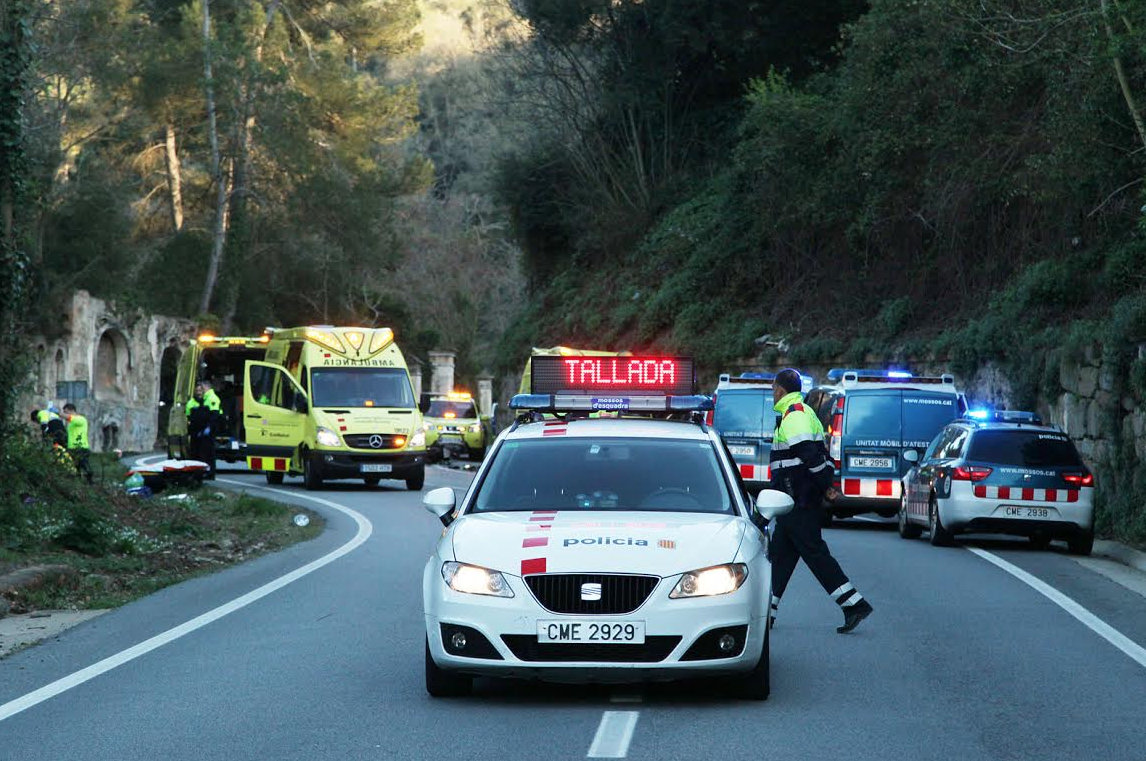 La via ha estat tallada més d'una hora FOTO: Lali Puig 