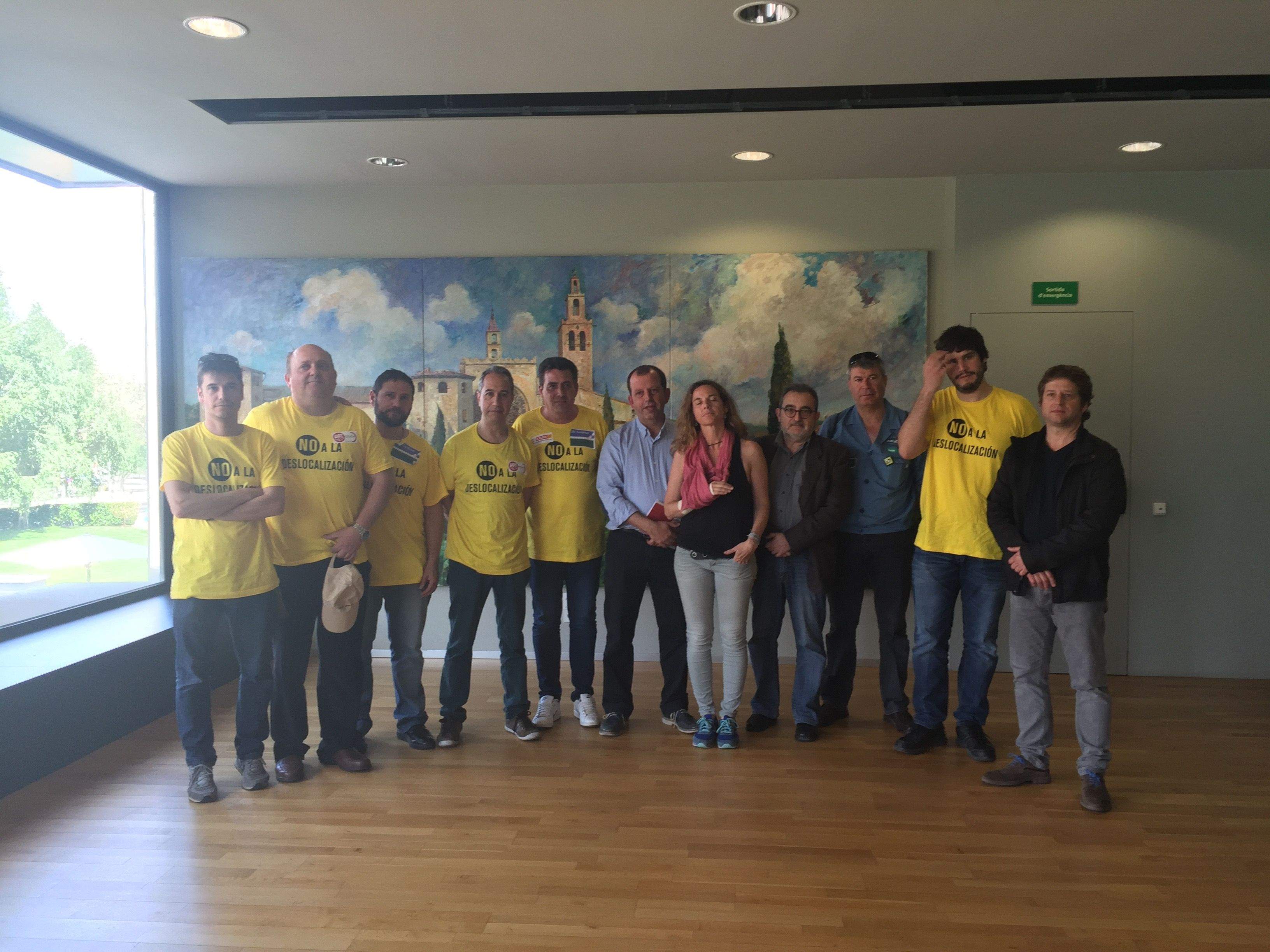 Membres del comitè amb Carles Brugarolas, Joana Barbany, Gustau Folch, Èric Gómez i Pere Soler FOTO: Mireia Puente