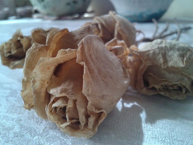 Les roses seques són decoratives  FOTO: Cedida