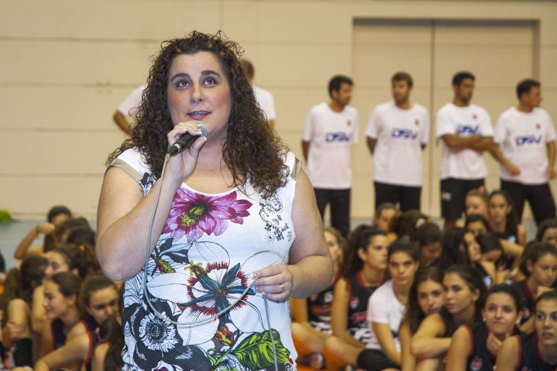  Maribel Zamora, a l'octubre, en la presentació dels equips del DSV CV Sant Cugat FOTO: Aida Sotelo