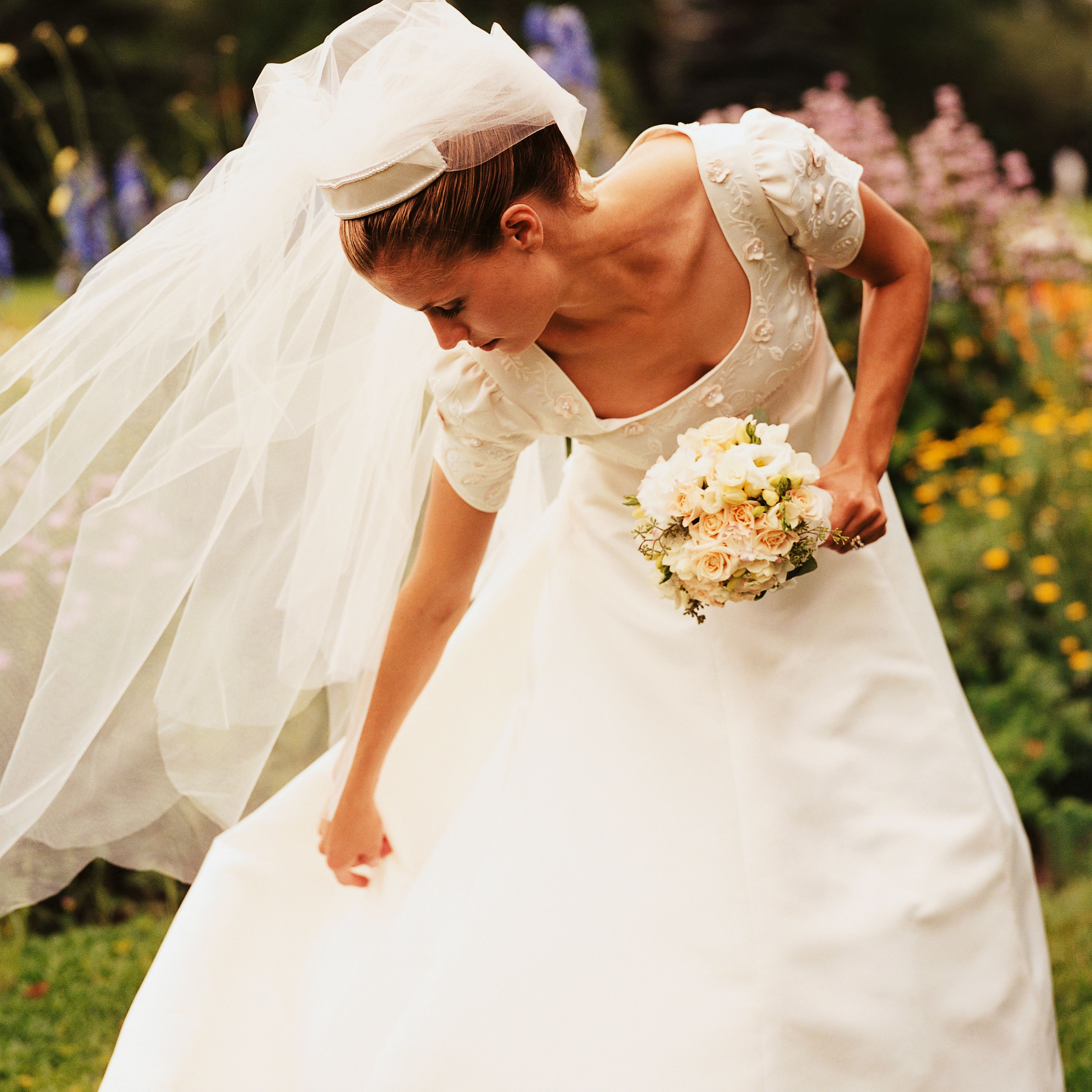 L'escot quadrat és una opció molt escollida en vestits de núvia