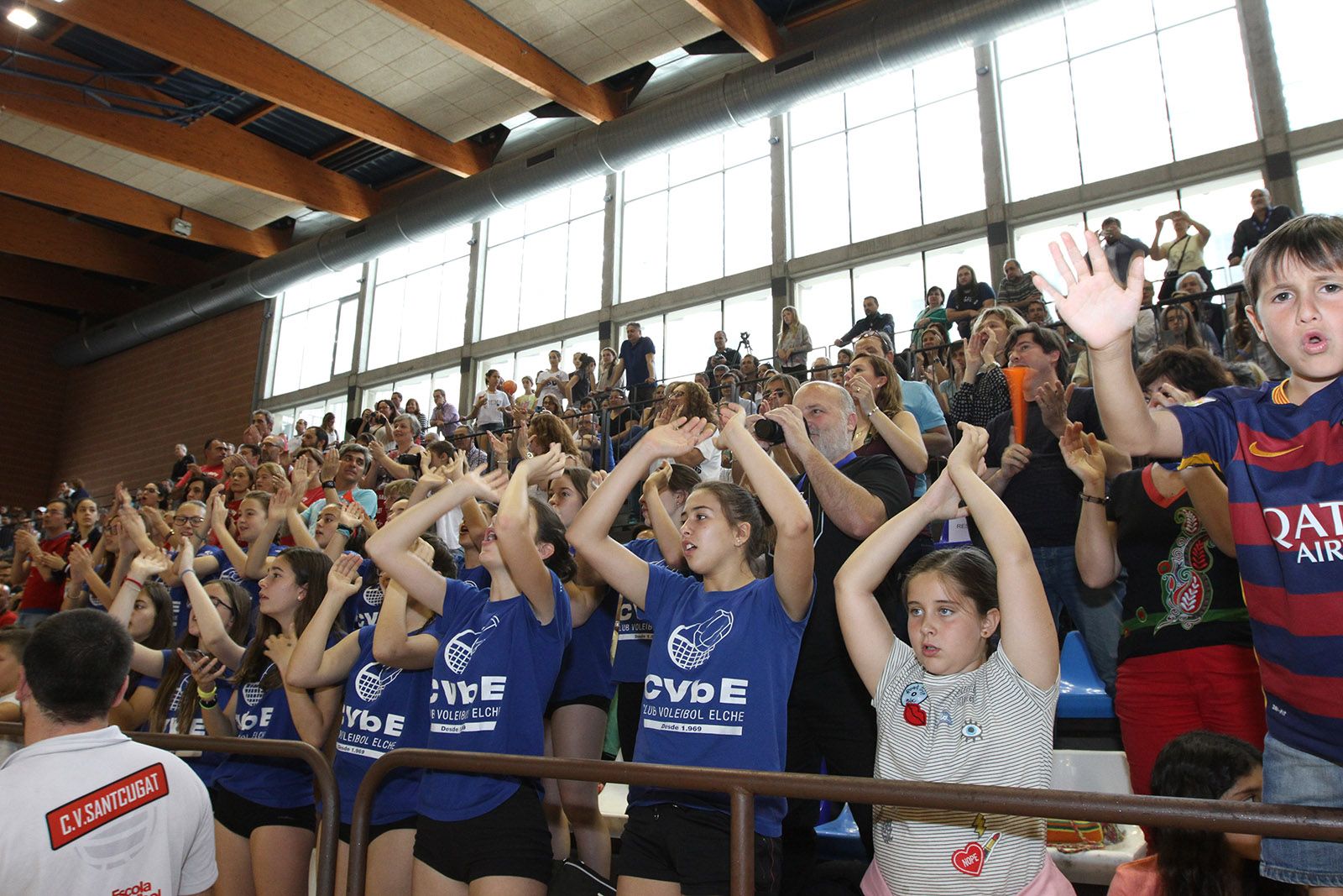 Moltíssim ambient a les graderies del Pavelló 3 de la ZEM Rambla del Celler FOTO: Haidy Blanch
