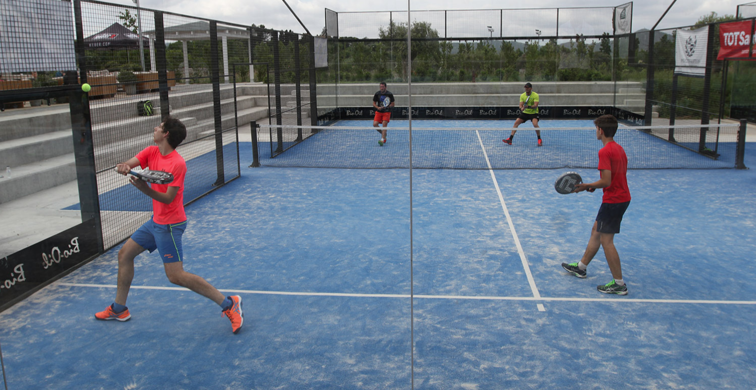   El pàdel també va ser protagonsita de la jornada FOTO: Haidy Blanch