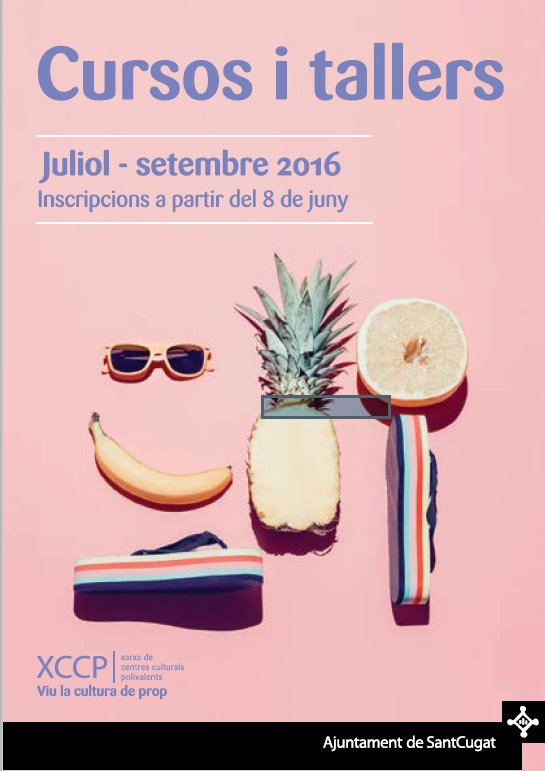 Cat&agrave;leg de cursos i tallers per a l'estiu de 2016 FOTO: Cedida