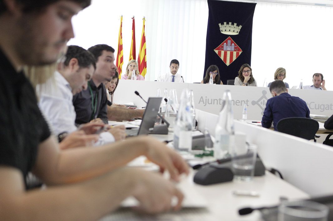 Imatge del ple municipal a Sant Cugat FOTO: Artur Ribera Imatge del ple municipal a Sant Cugat FOTO: Artur Ribera